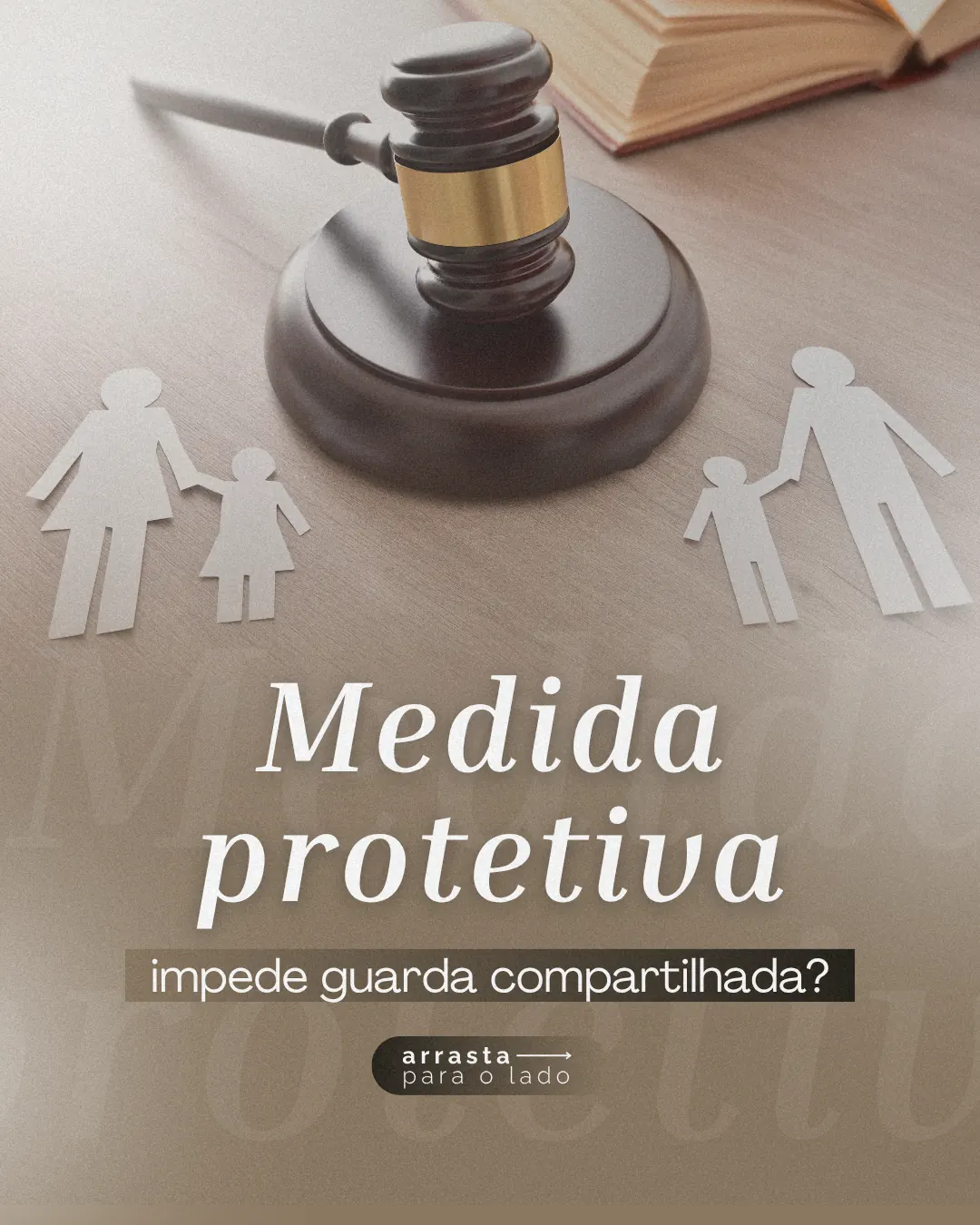 Arte informativa sobre medida protetiva